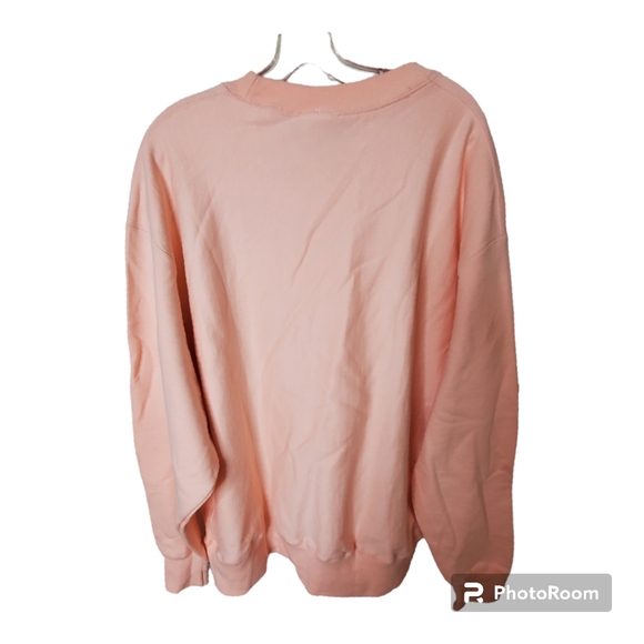 Champion reverse weave womens plus size fleece  peach sweatshirt 2X - Picture 2 of 7